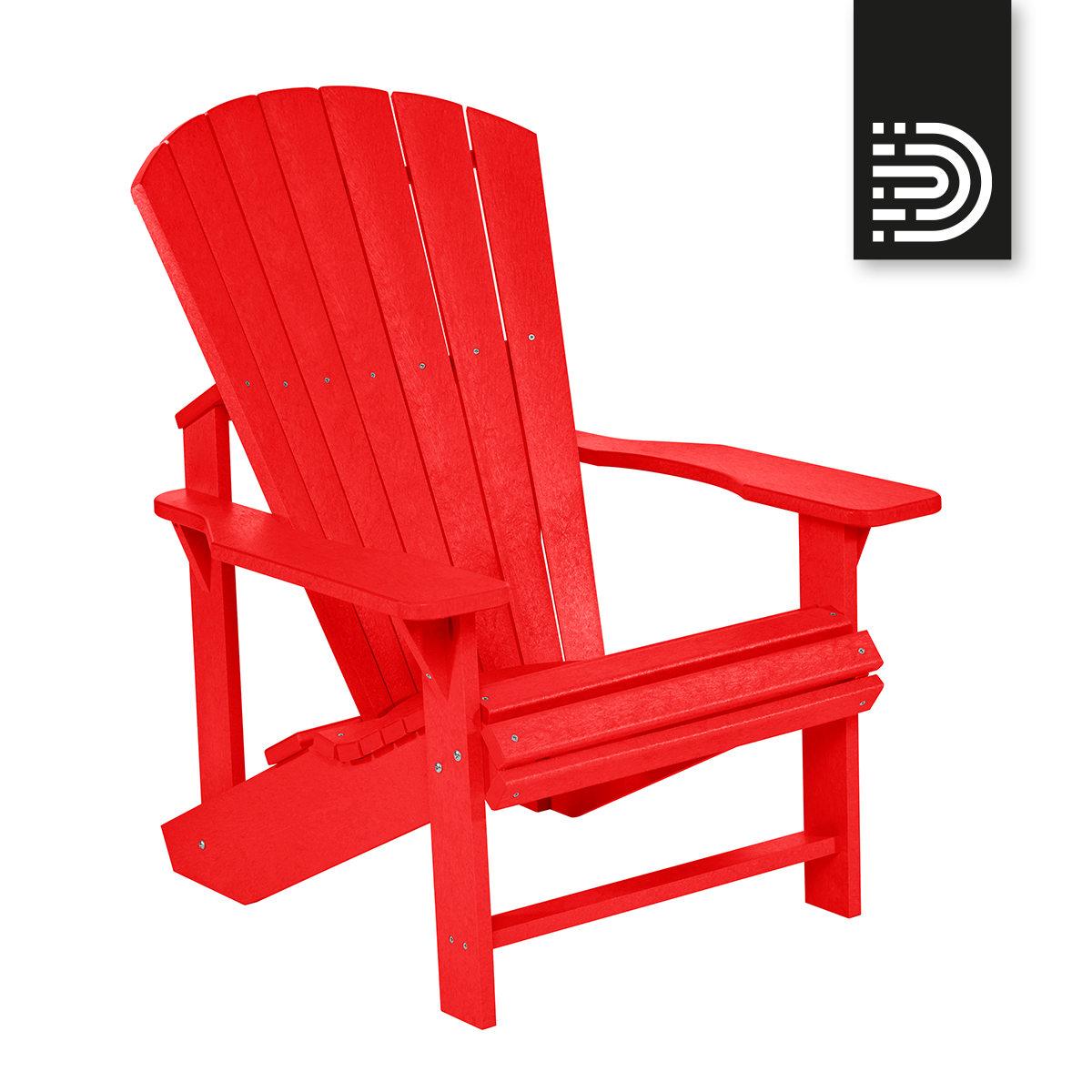  C01 Classic Adirondack Chair - red 01