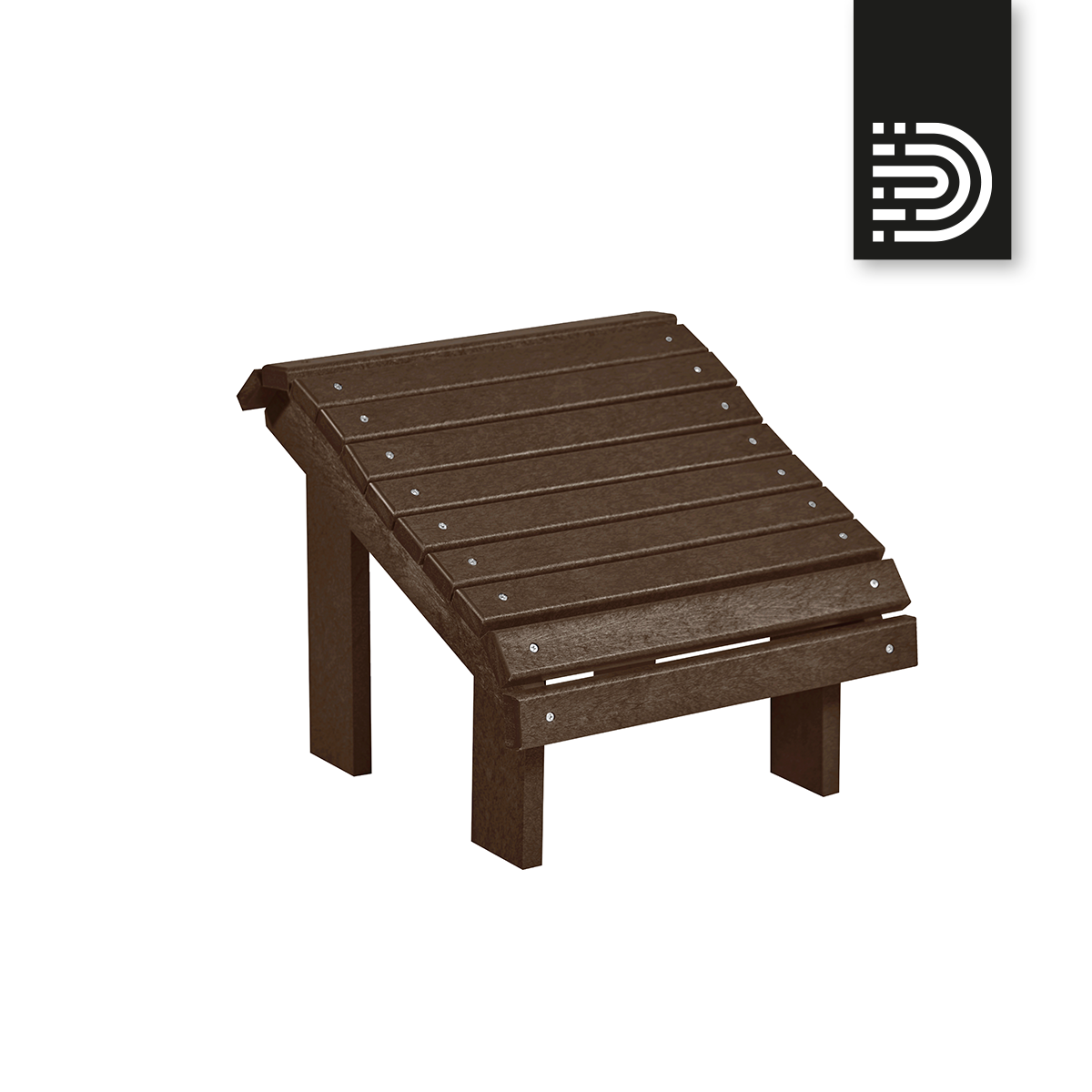 F04-16 Premium Footstool - chocolate 