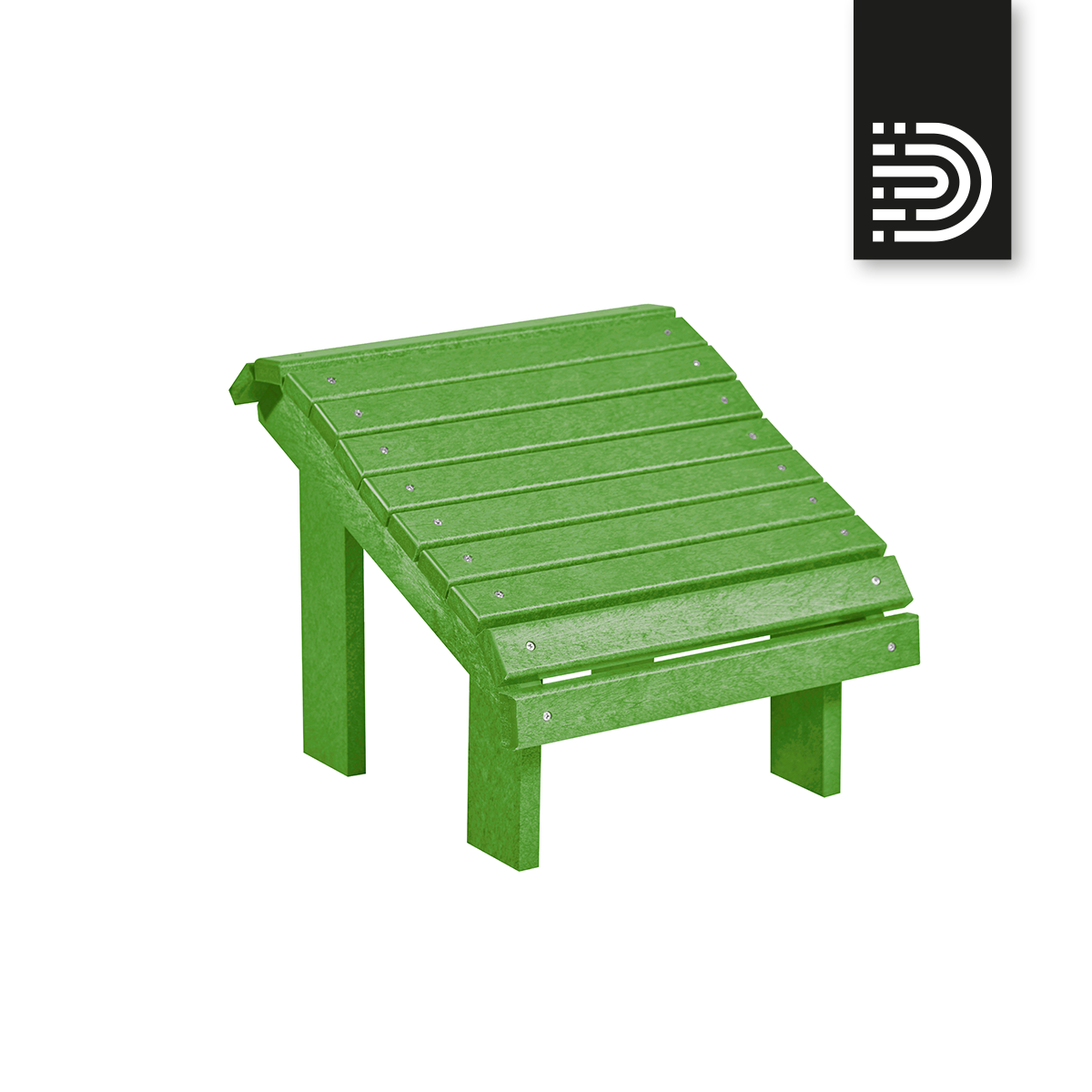 F04-17 Premium Footstool - Kiwi green